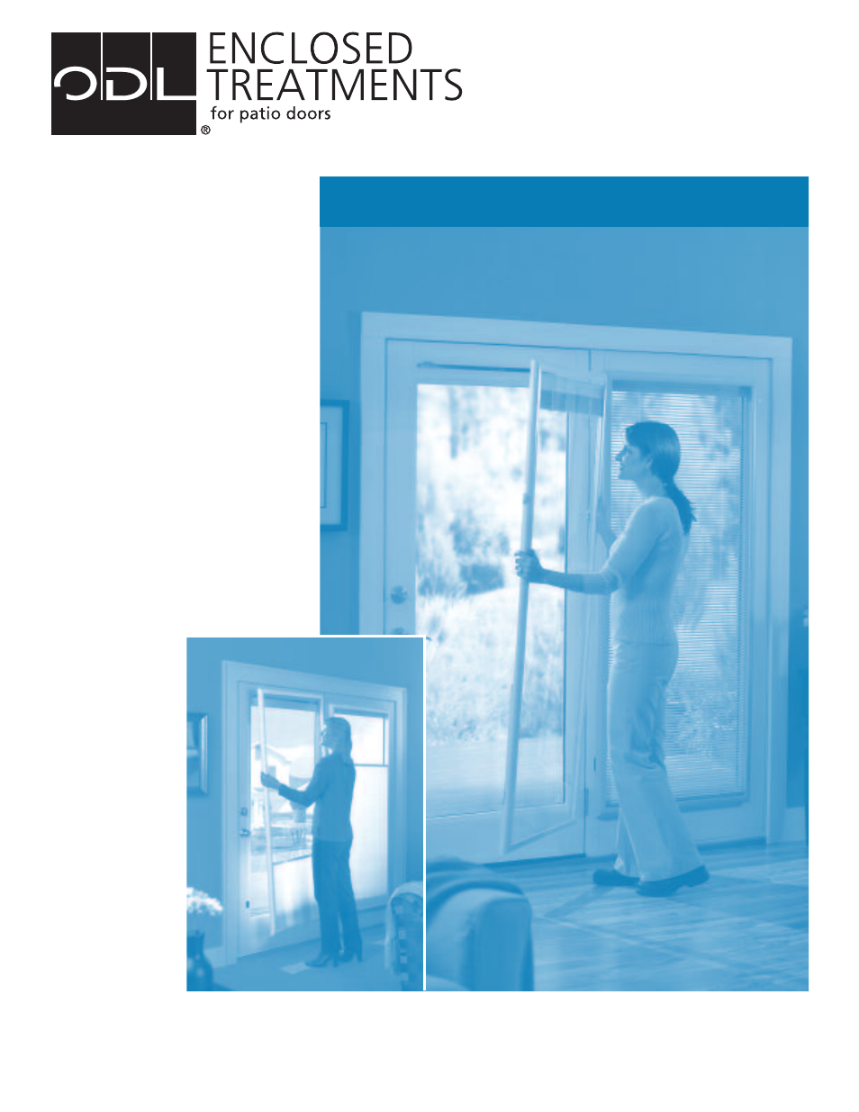 ODL Add-on/DIY Blinds —flush frame door glass User Manual | 20 pages