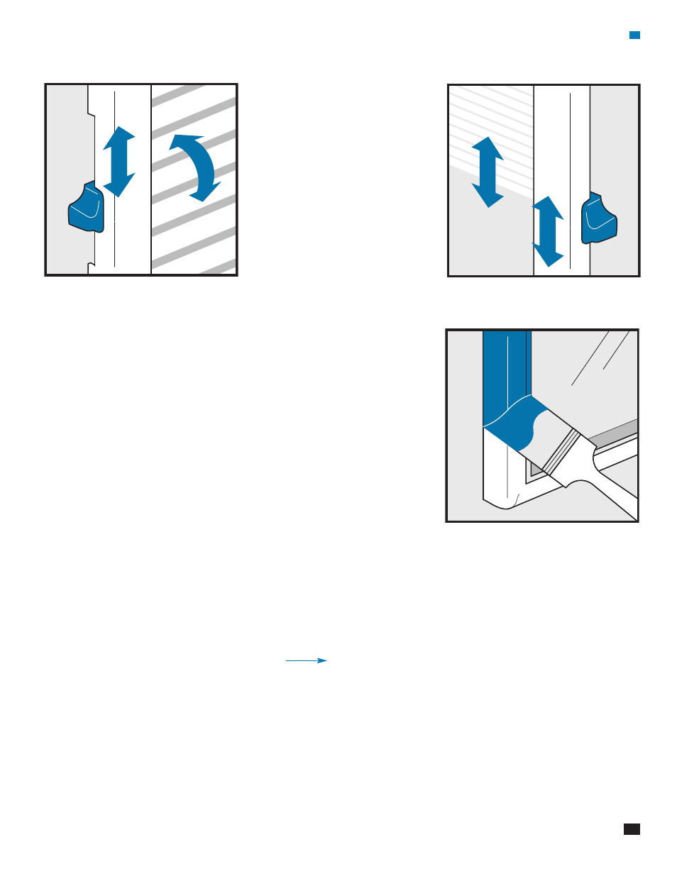 Ouverture/fermeture, Relevage/abaissement, Pour empêcher la condensation | Fonctionnement entretien | ODL Add-on/DIY Blinds —flush frame door glass User Manual | Page 17 / 20