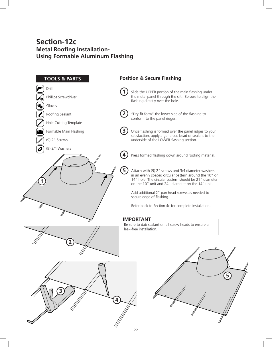 ODL Tubular Skylight User Manual | Page 22 / 31