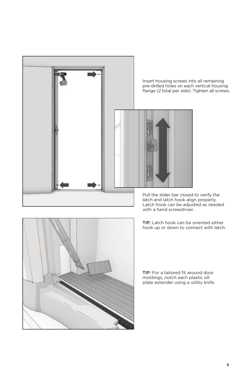 ODL Brisa Retractable Screen Doors - single doors User Manual | Page 7 / 20