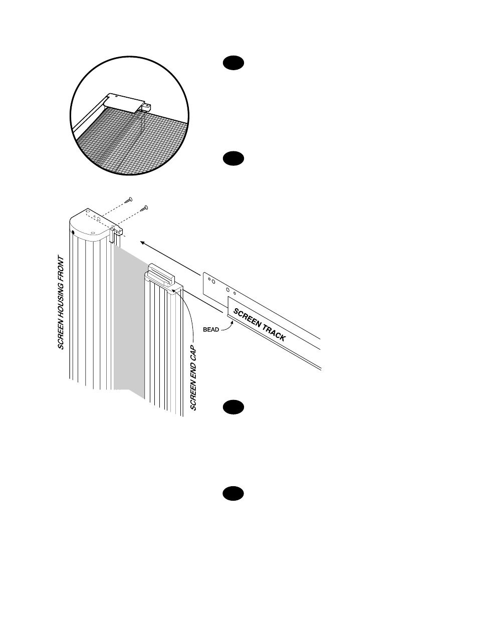 Retractable screen replacement screen instructions | ODL Standard Retractable Screen Door - replacement cartridges User Manual | Page 6 / 8