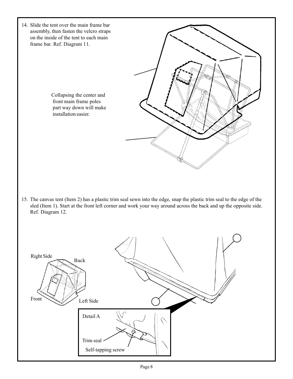 Otter Outdoors Pro Ice Resort User Manual | Page 8 / 10