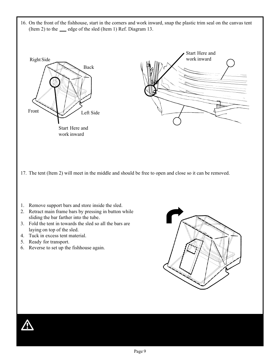 Otter Outdoors Pro Ice Resort User Manual | Page 9 / 10