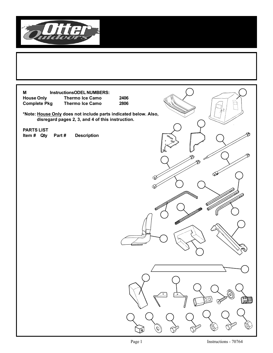 Otter Outdoors Pro Ice Cottage User Manual | 12 pages