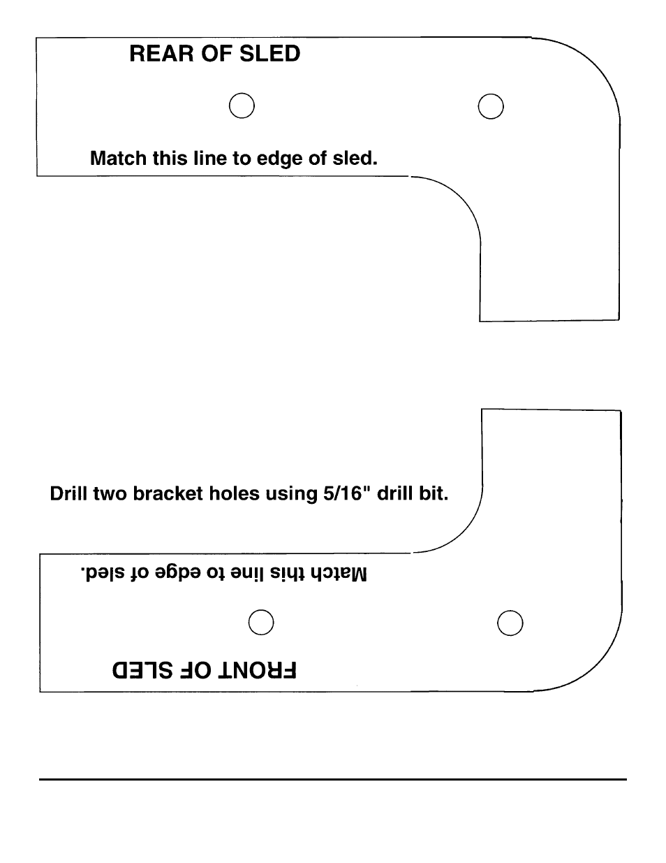 Outside edge of sled | Otter Outdoors Wild Ice Lodge User Manual | Page 9 / 9