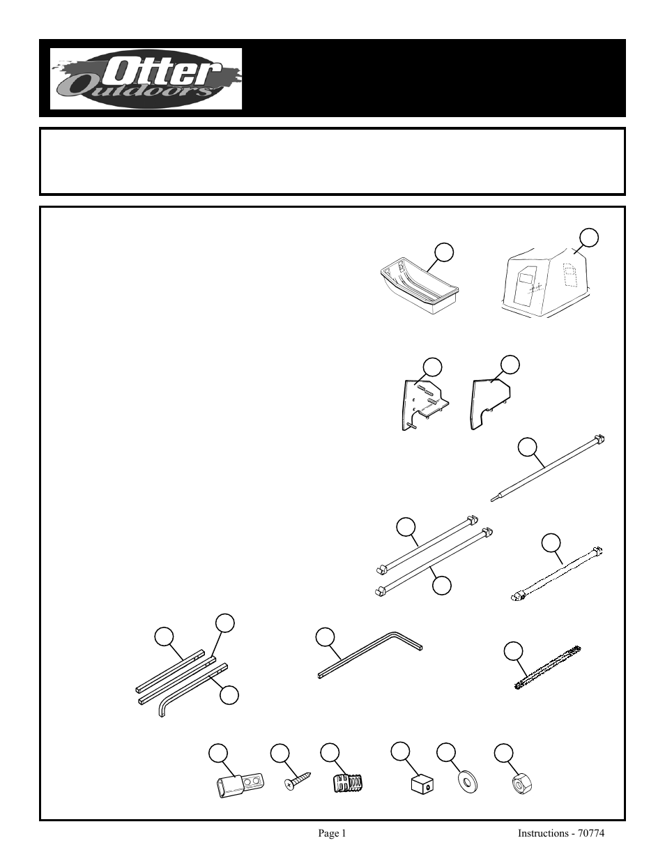 Otter Outdoors Wild Ice Cottage User Manual | 9 pages