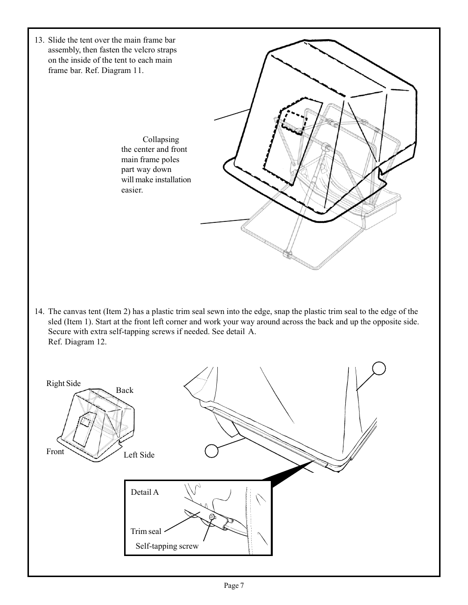Otter Outdoors Wild Ice Cottage User Manual | Page 7 / 9