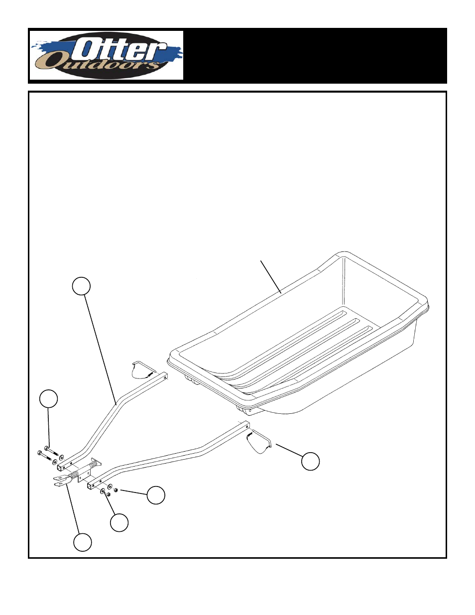 Otter Outdoors Sled Tow Hitch (S/M/M/L) User Manual | 1 page
