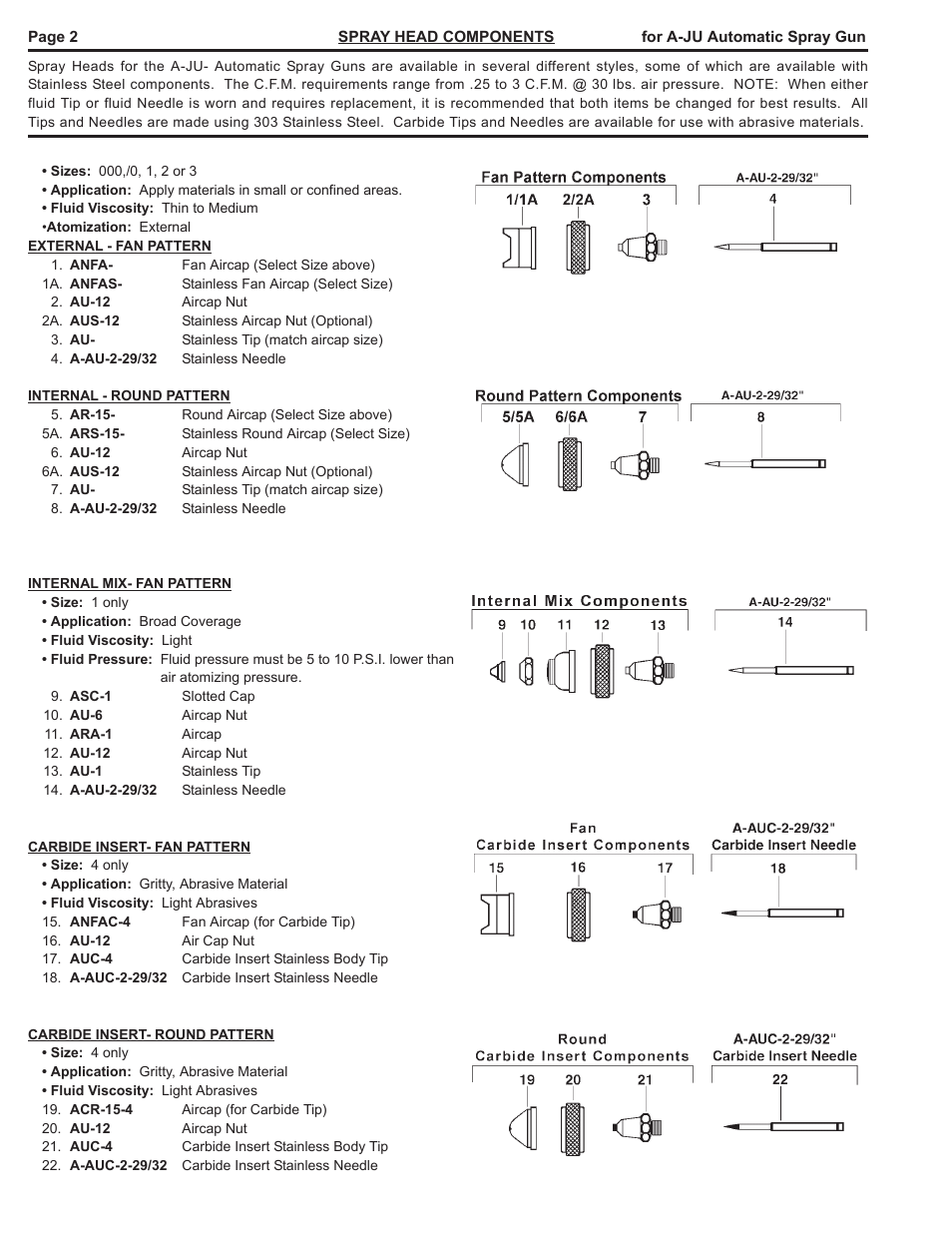 Paasche Airbrush A-JU-PL User Manual | Page 2 / 4