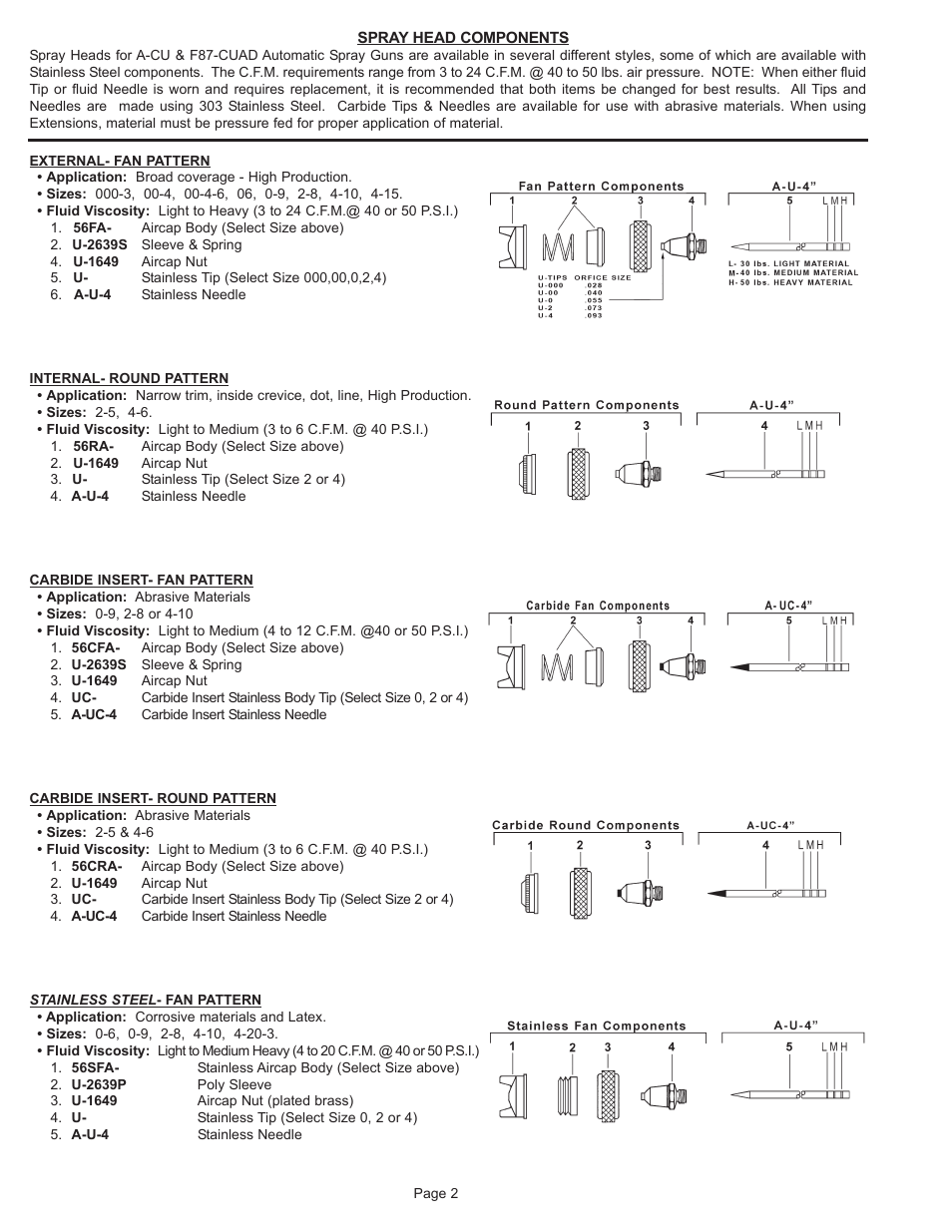 Paasche Airbrush A-CU/F87-PL User Manual | Page 2 / 4