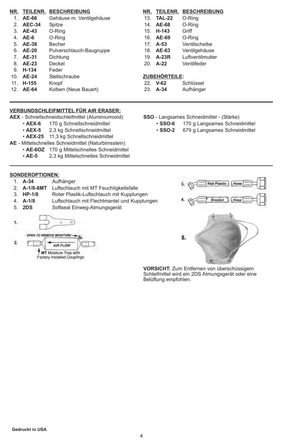 Paasche Airbrush AEC-PL User Manual | Page 4 / 8