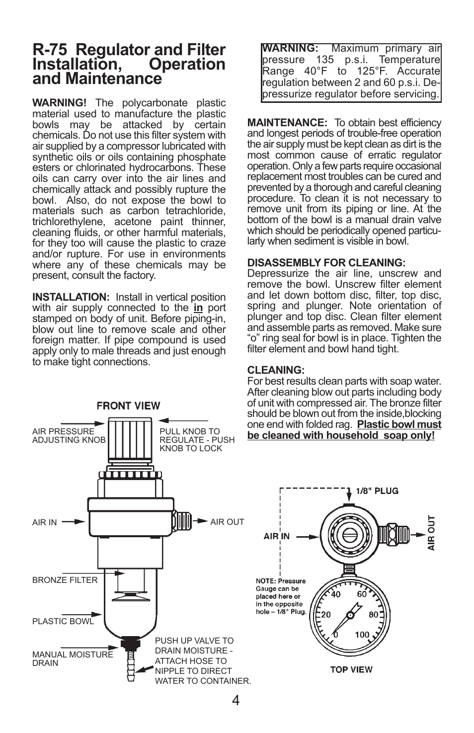 Paasche Airbrush DC600R-PL User Manual | Page 4 / 4