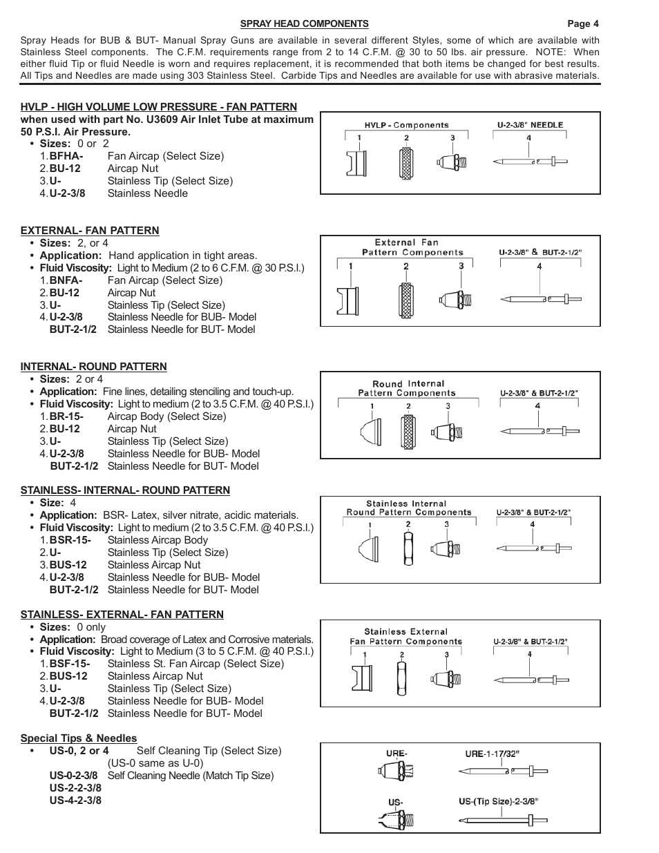 Paasche Airbrush BUT User Manual | Page 4 / 4