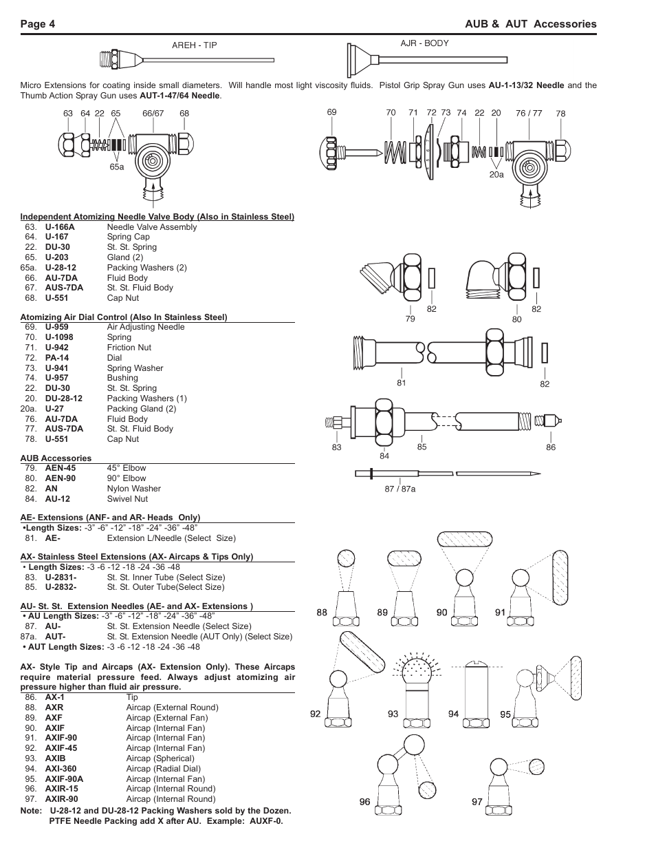 Paasche Airbrush AUT User Manual | Page 4 / 4