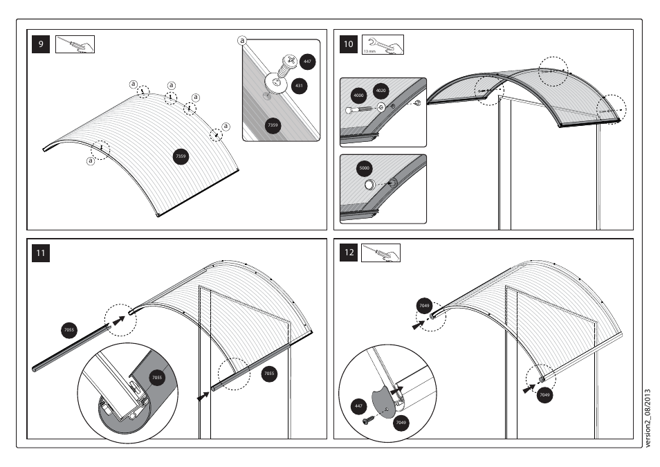 Palram Applications Orion 1350 TwinWall - Door Cover User Manual | Page 17 / 17