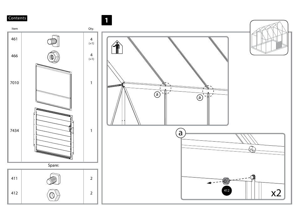 Palram Applications Side Louver Window User Manual | Page 6 / 18
