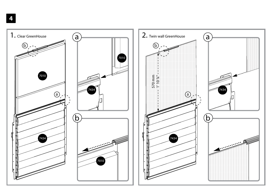 Ba a | Palram Applications Side Louver Window User Manual | Page 9 / 18