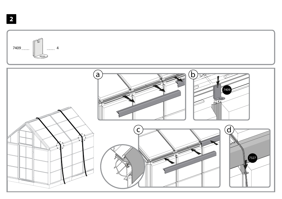 Ba c d | Palram Applications Snap&Grow - Anchoring Kit User Manual | Page 5 / 8
