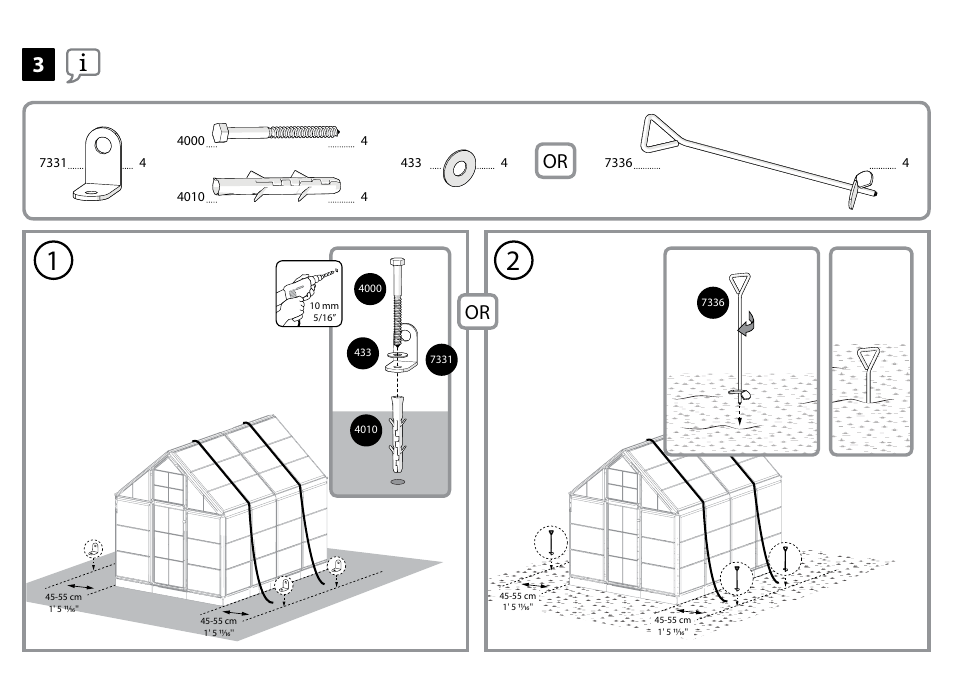 Palram Applications Snap&Grow - Anchoring Kit User Manual | Page 6 / 8