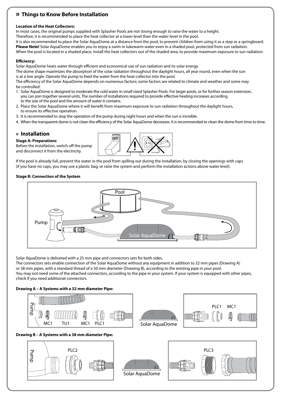 Palram Applications Solar AquaDome Grand User Manual | Page 3 / 10