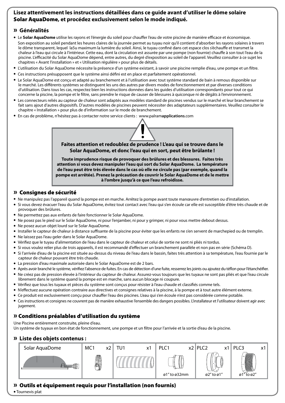 Palram Applications Solar AquaDome Grand User Manual | Page 8 / 10