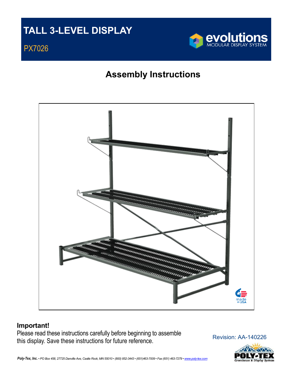 Poly-Tex PX7026 User Manual | 10 pages