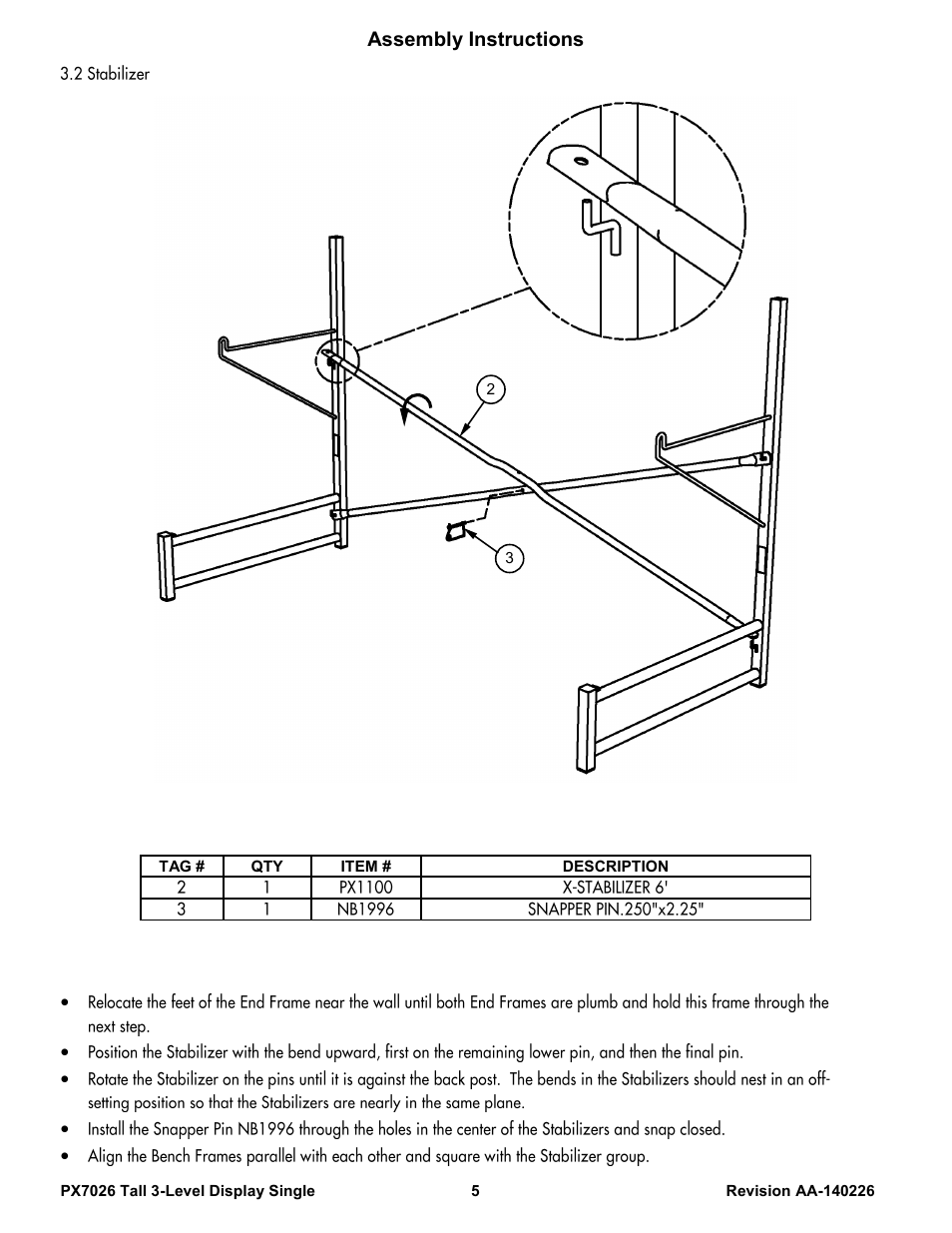 Assembly instructions | Poly-Tex PX7026 User Manual | Page 5 / 10