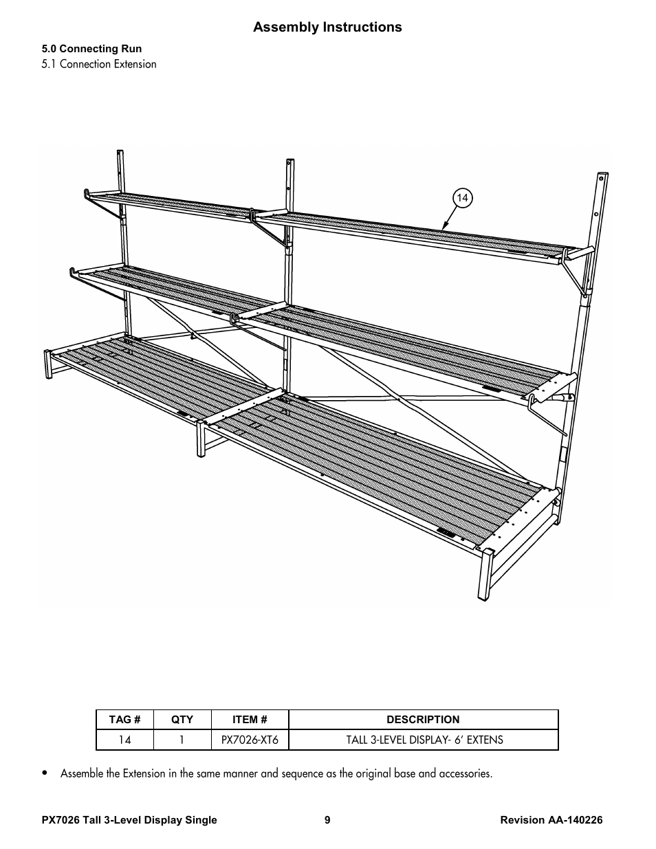 Assembly instructions | Poly-Tex PX7026 User Manual | Page 9 / 10