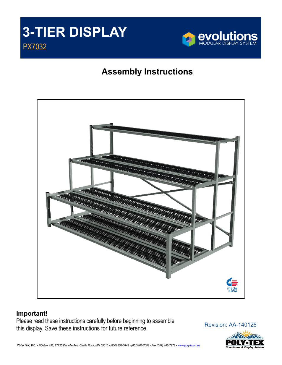 Poly-Tex PX7032 User Manual | 11 pages
