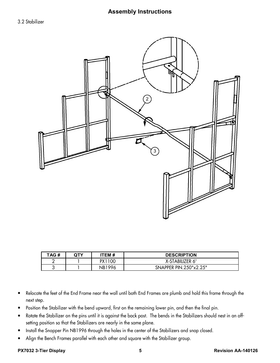 Assembly instructions | Poly-Tex PX7032 User Manual | Page 5 / 11