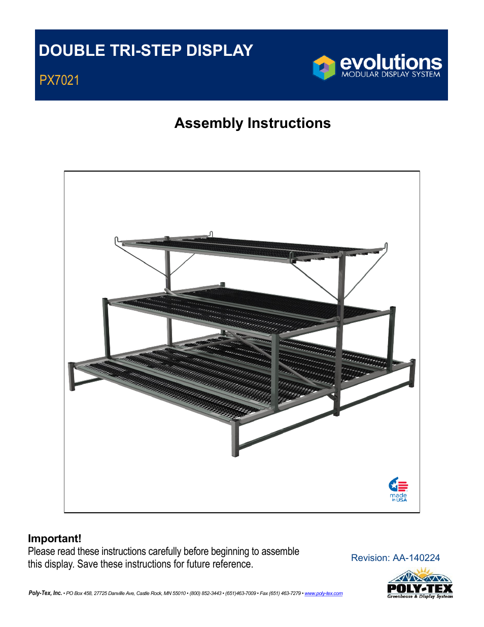 Poly-Tex PX7021 User Manual | 10 pages