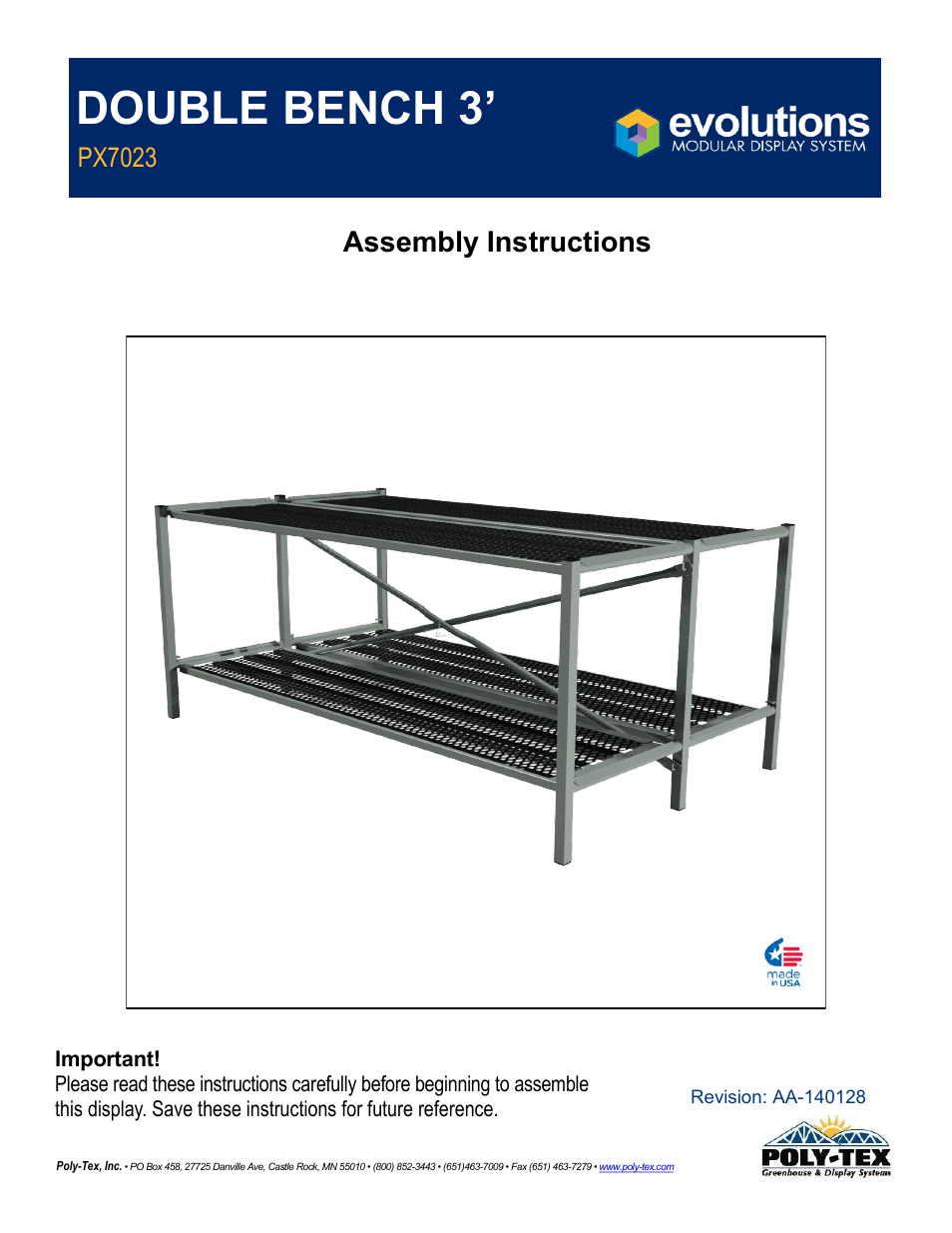 Poly-Tex PX7023 User Manual | 10 pages