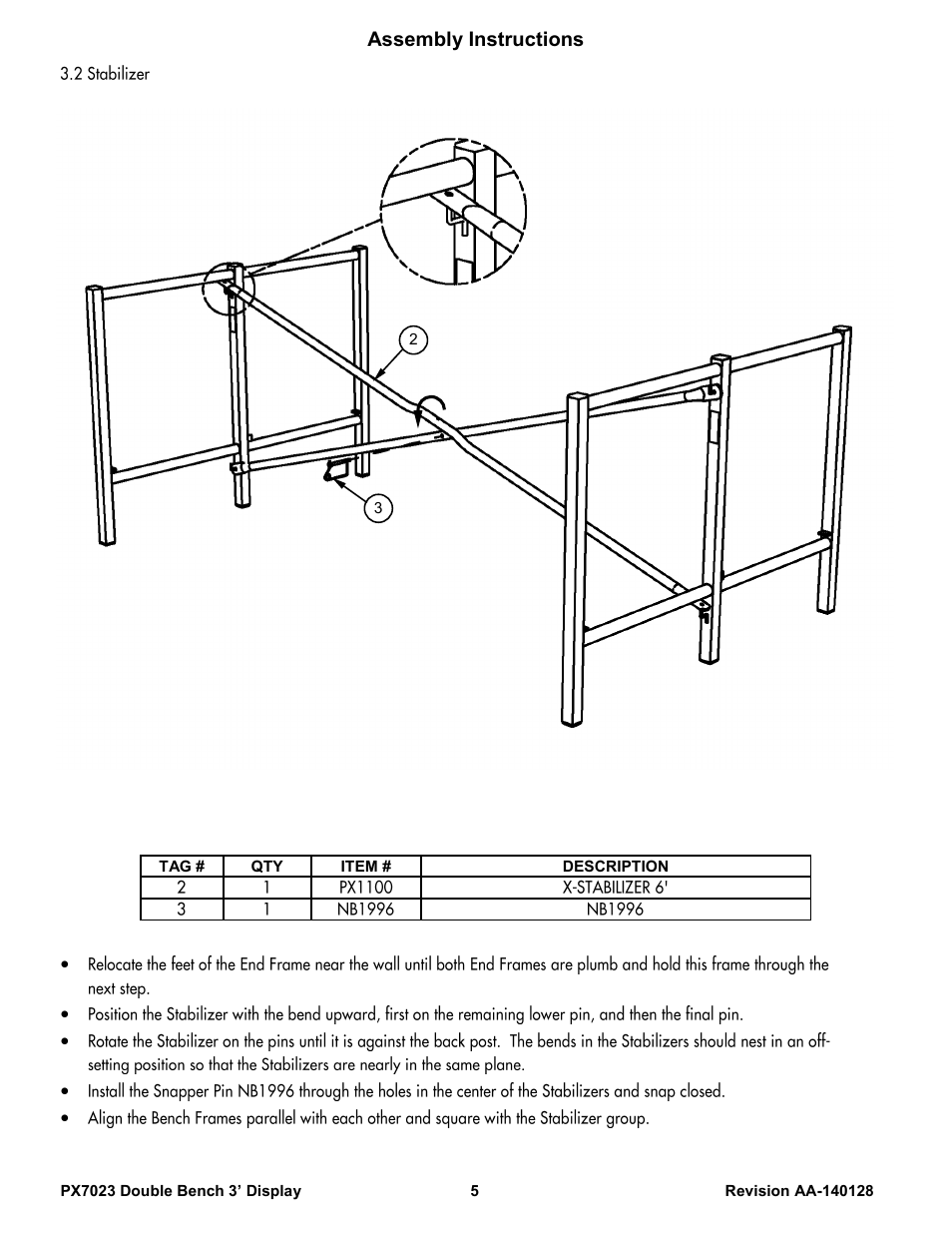 Assembly instructions | Poly-Tex PX7023 User Manual | Page 5 / 10