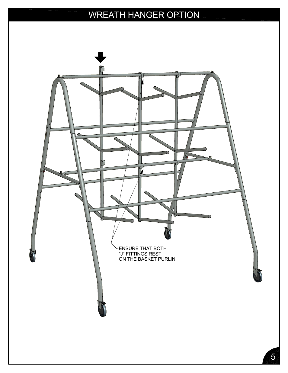Wreath hanger option 5 | Poly-Tex BH3000 User Manual | Page 5 / 6