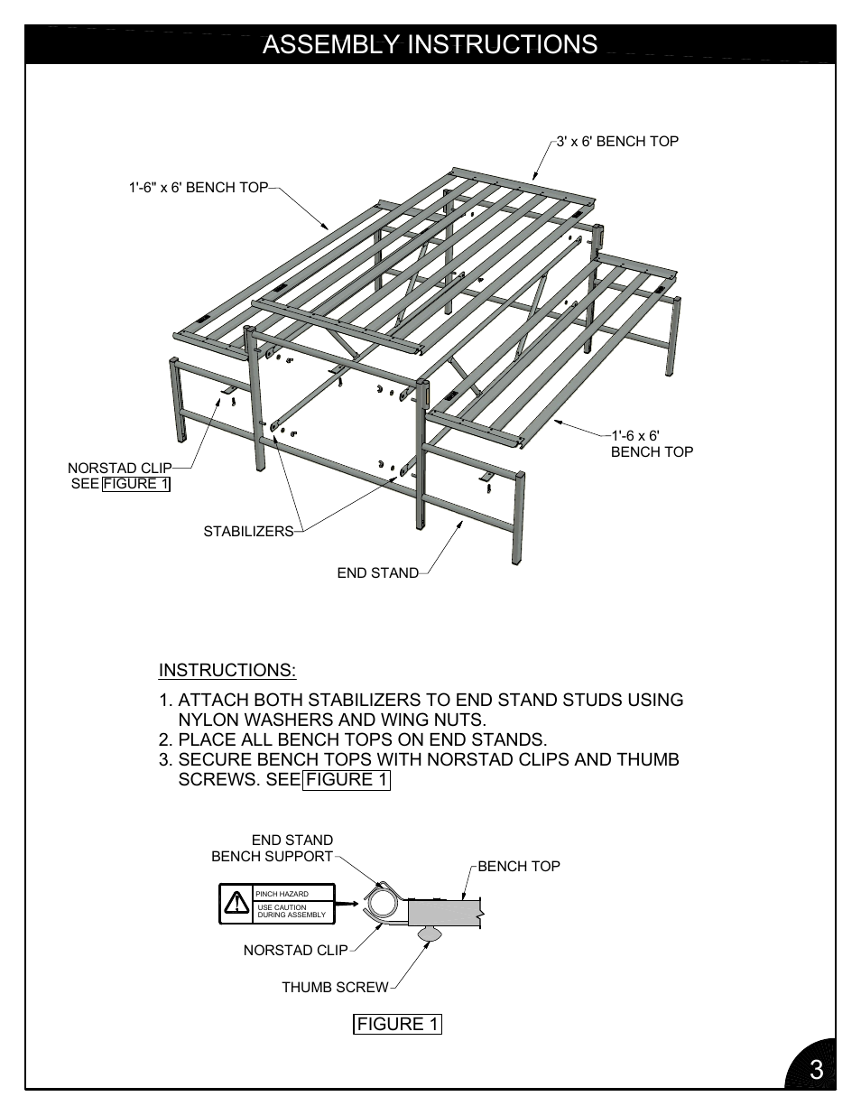 Assembly instructions | Poly-Tex FB3003 User Manual | Page 3 / 12
