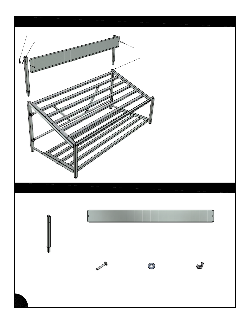 Optional sign holder, Parts identification | Poly-Tex FB3009 User Manual | Page 6 / 8