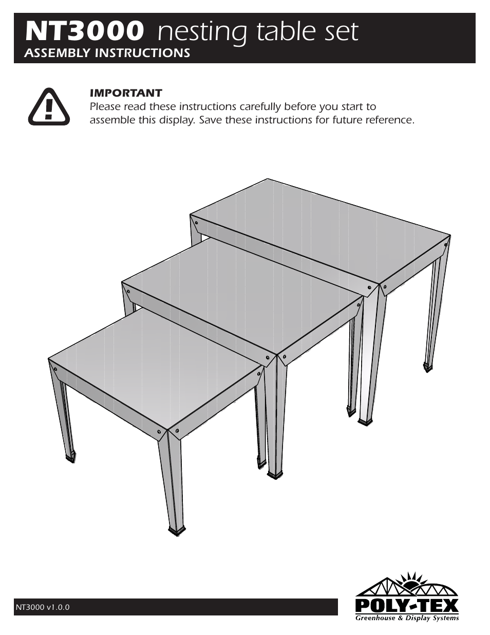 Poly-Tex NT3000 User Manual | 4 pages