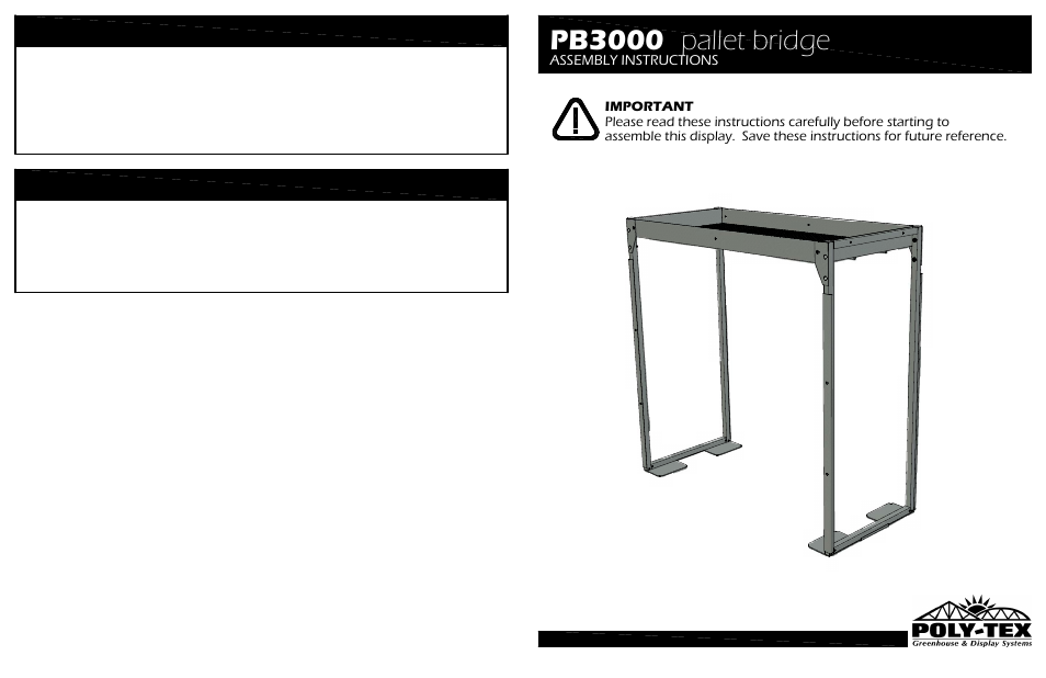 Poly-Tex PB3000 User Manual | 2 pages