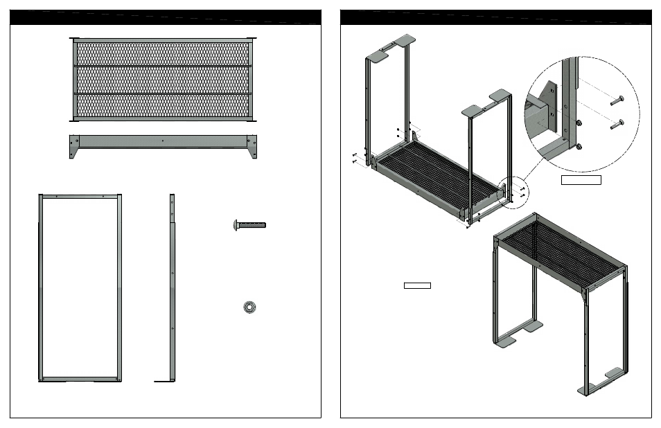 Assembly instructions parts identification, Figure 1 | Poly-Tex PB3000 User Manual | Page 2 / 2