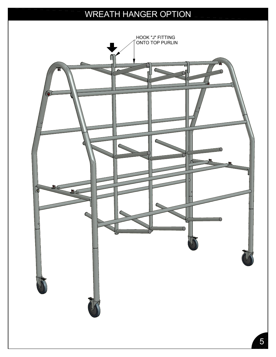 Wreath hanger option 5 | Poly-Tex BH4000 User Manual | Page 5 / 6
