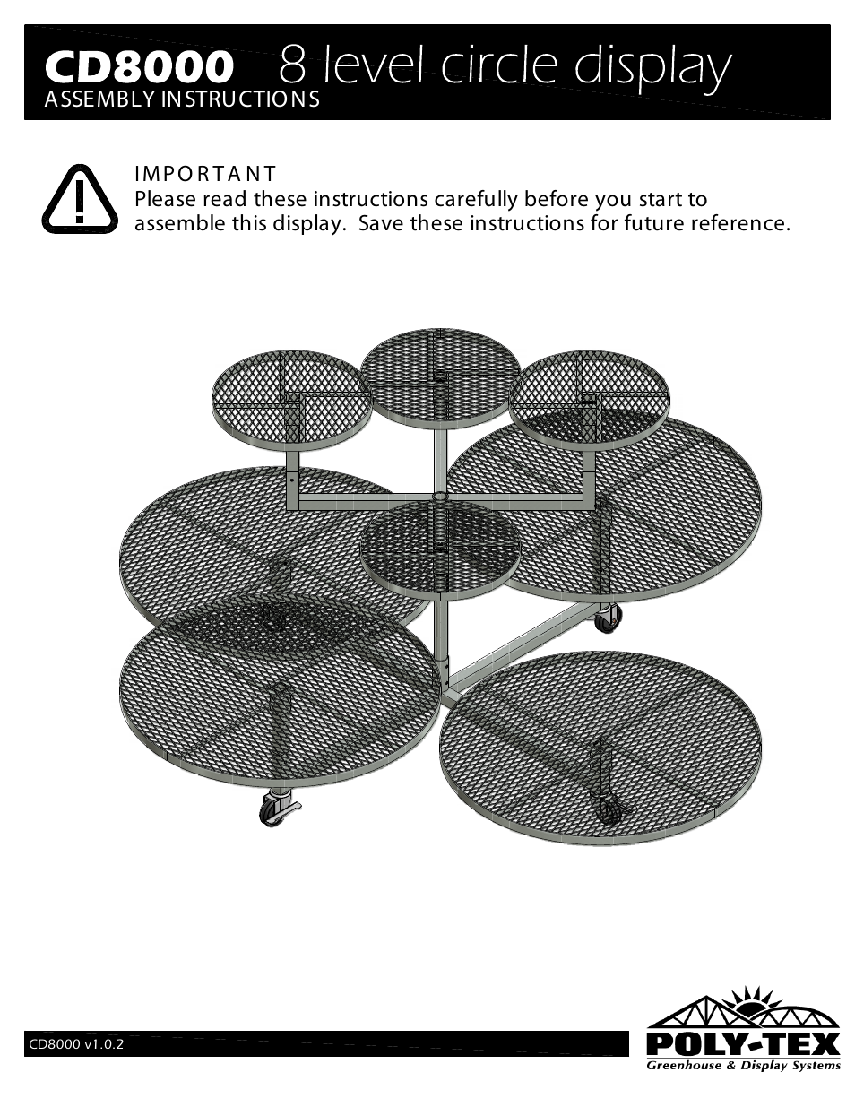 Poly-Tex CD8000 User Manual | 6 pages