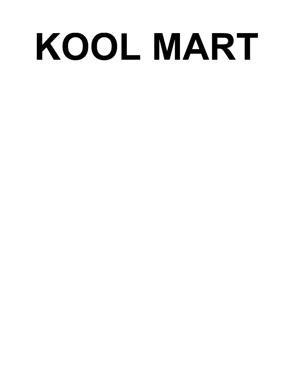 Index | Poly-Tex KOOL MART User Manual | Page 3 / 14