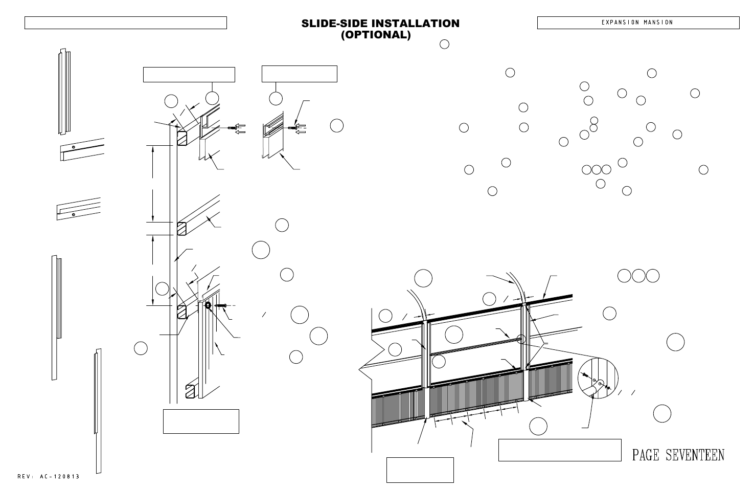 Optional), Slide-side installation | Poly-Tex EXPANSION MANSION User Manual | Page 20 / 31