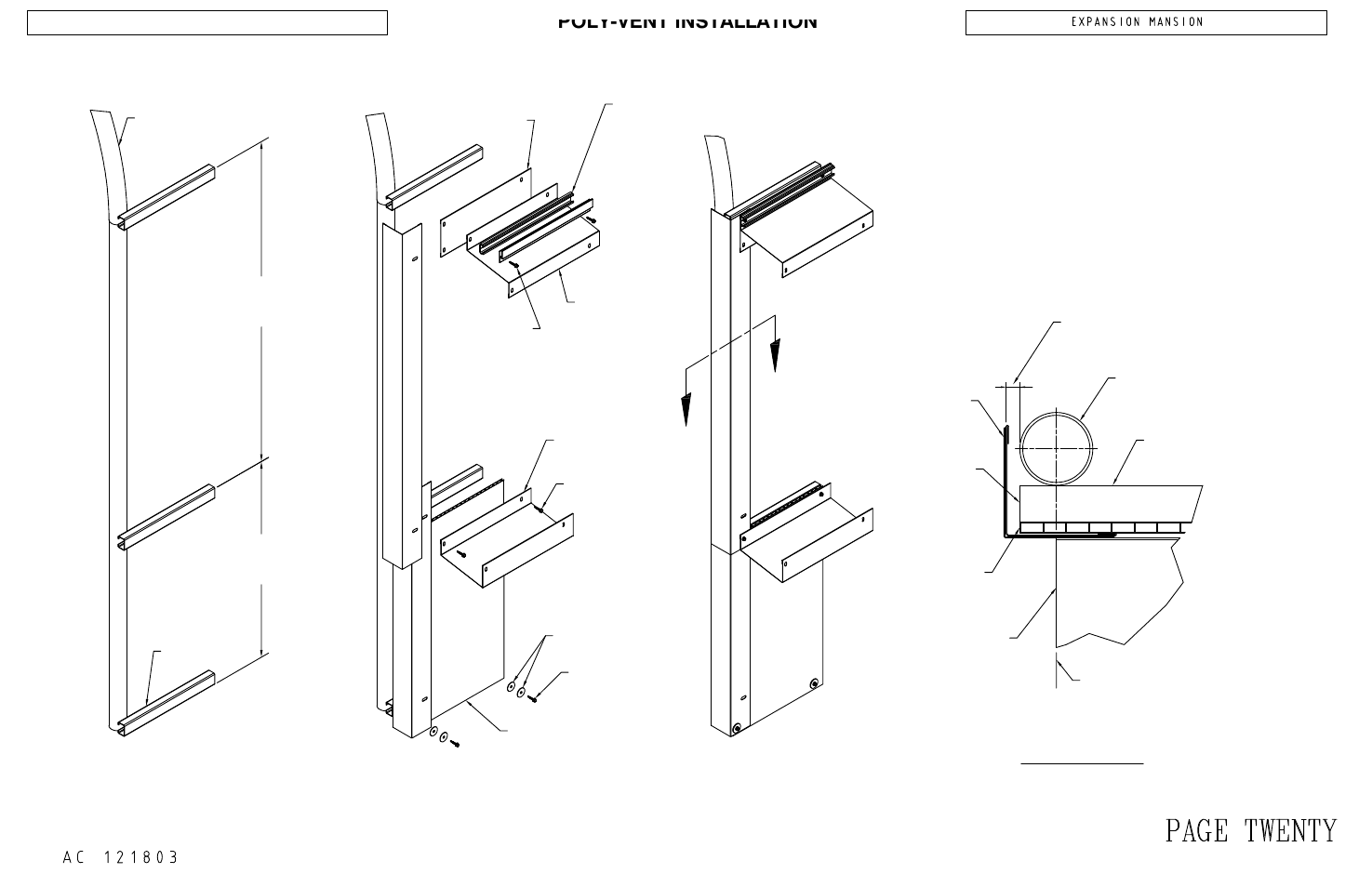 Poly-vent installation | Poly-Tex EXPANSION MANSION User Manual | Page 23 / 31