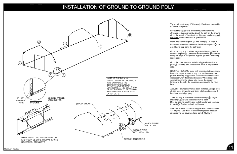 Installation of ground to ground poly | Poly-Tex FieldPro Gothic User Manual | Page 14 / 18