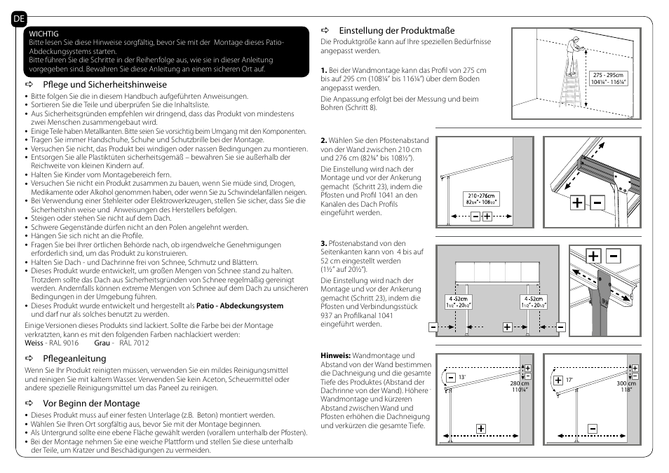 Poly-Tex Feria - Patio Cover 3000 User Manual | Page 4 / 29