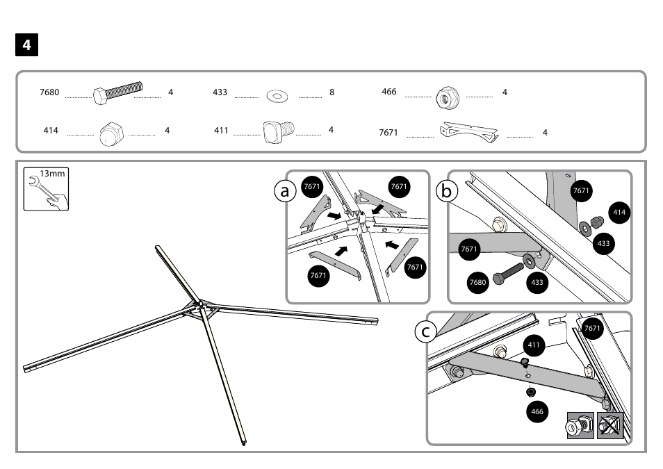 Ba c | Poly-Tex Palermo - Gazebo 3600 User Manual | Page 11 / 29