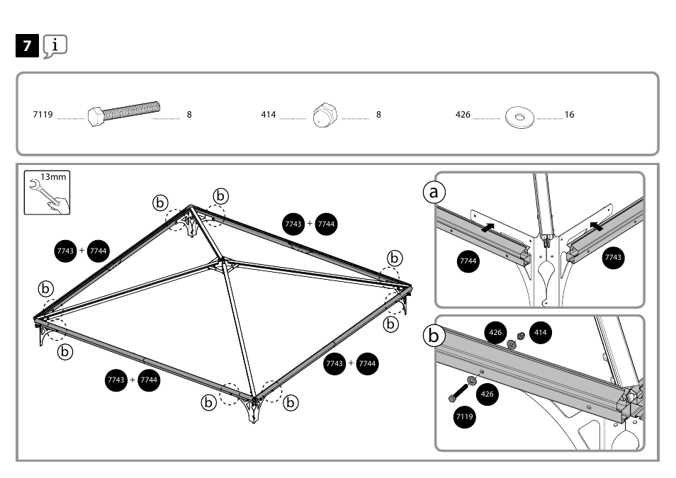 Poly-Tex Palermo - Gazebo 3600 User Manual | Page 14 / 29