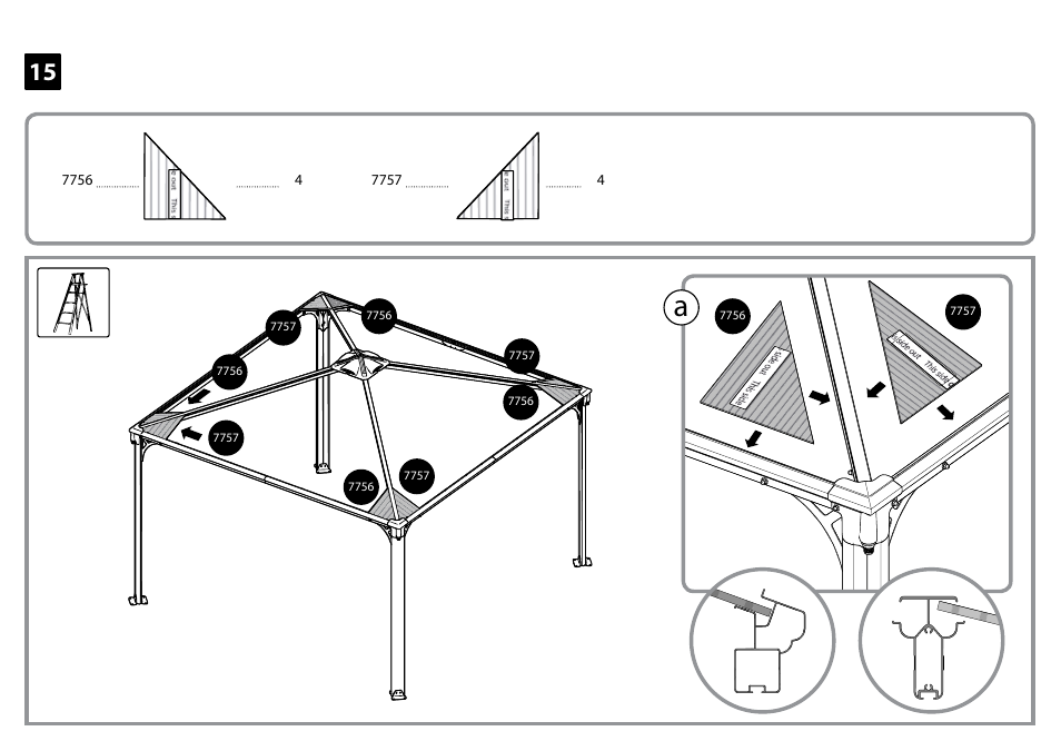 Poly-Tex Palermo - Gazebo 3600 User Manual | Page 22 / 29