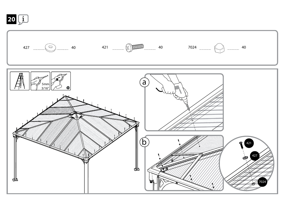 Poly-Tex Palermo - Gazebo 3600 User Manual | Page 27 / 29